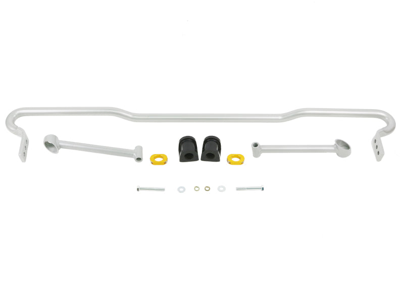 Barra estabilizadora trasera Whiteline 08+ Subaru WRX Hatch / 08-09 Subaru STi de 24 mm, XX, resistente, ajustable en hoja