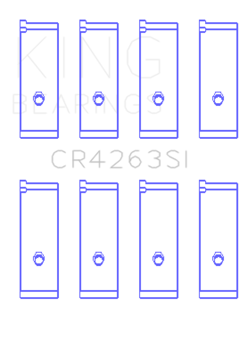 Juego de cojinetes de biela King Engine Bearings Toyota 1ZZ-FE - Tamaño estándar