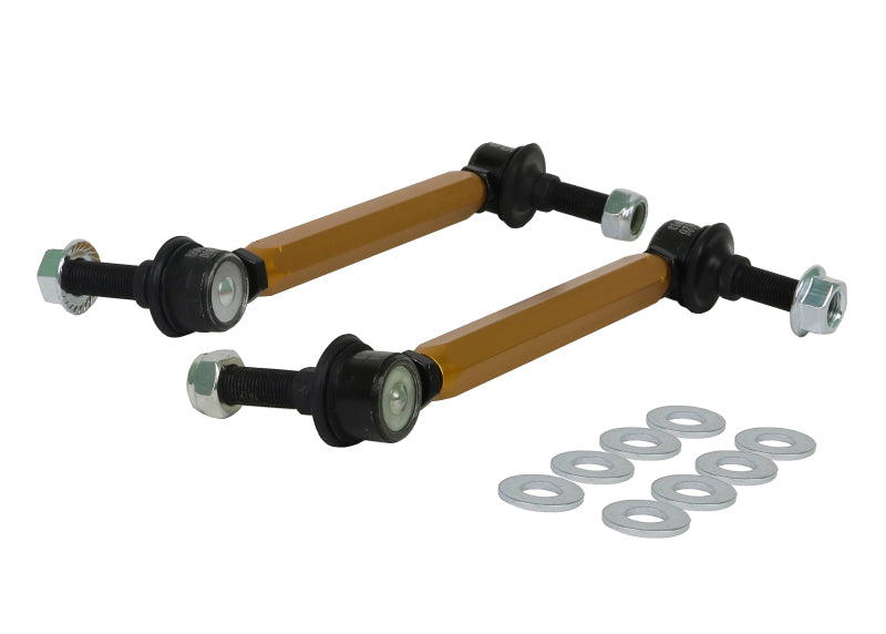 Kit de enlace de barra estabilizadora trasera Whiteline 11+ Ford Ranger PX 2WD/4WD: enlace de bola extra resistente ajustable