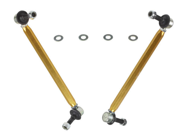Barra estabilizadora delantera Whiteline 05-10 Chevy Cobalt/6/09+ Cruze/06-11 HHR - Conjunto de enlace con bola de acero ajustable H/D