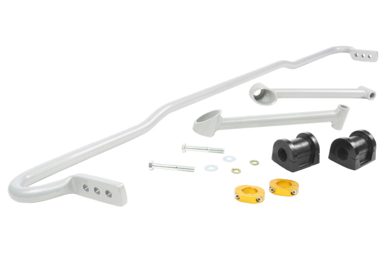 Barra estabilizadora trasera Whiteline 08+ Subaru WRX Hatch / 08-09 Subaru STi de 24 mm, XX, resistente, ajustable en hoja